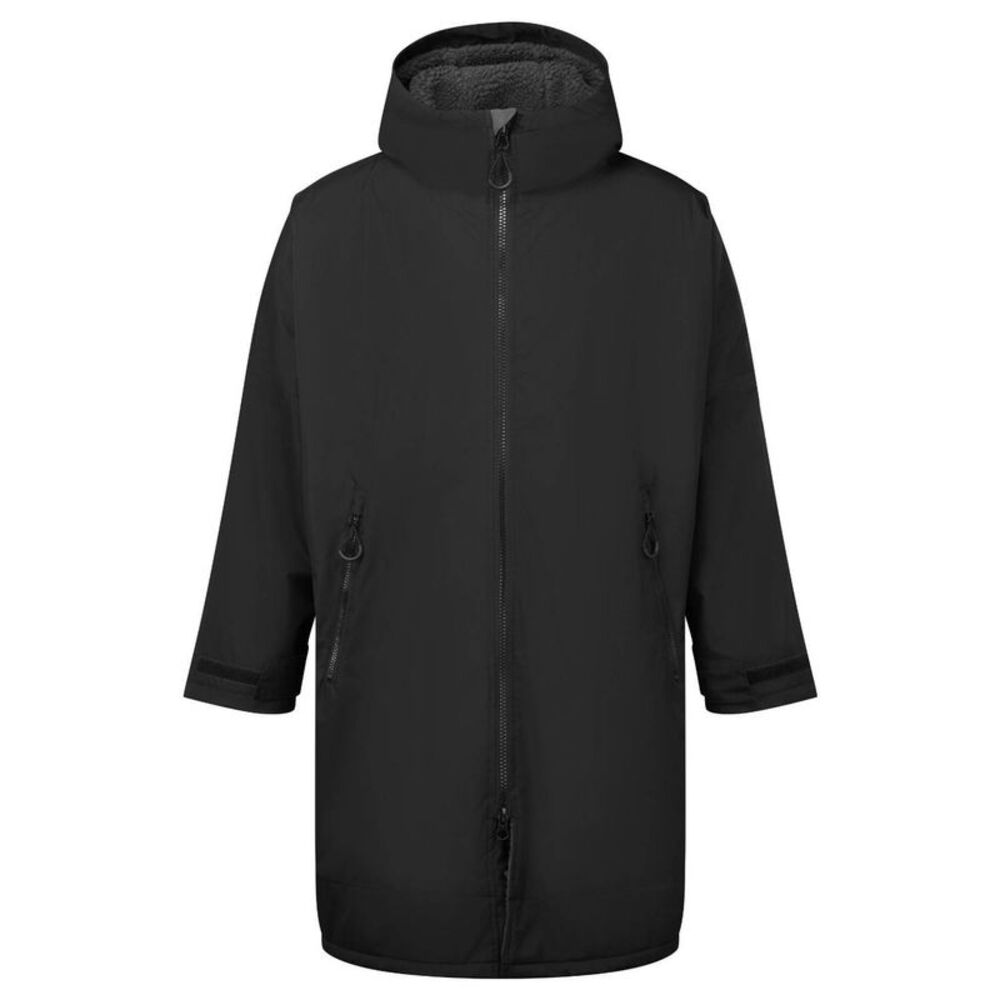 TriDri Unisex Adult Waterproof Changing Robe / Black/Charcoal